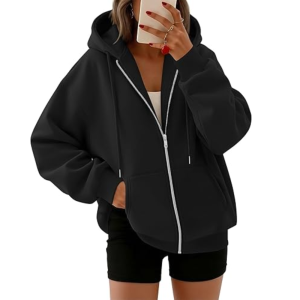 Oversized Zip Up Hoodies For Casual Everyday Wear For Women