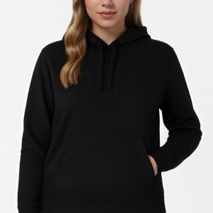 French Terry Fleece Pullover Hoodie