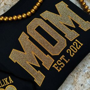 MOM Classic Printed Patchwork Sweatshirt